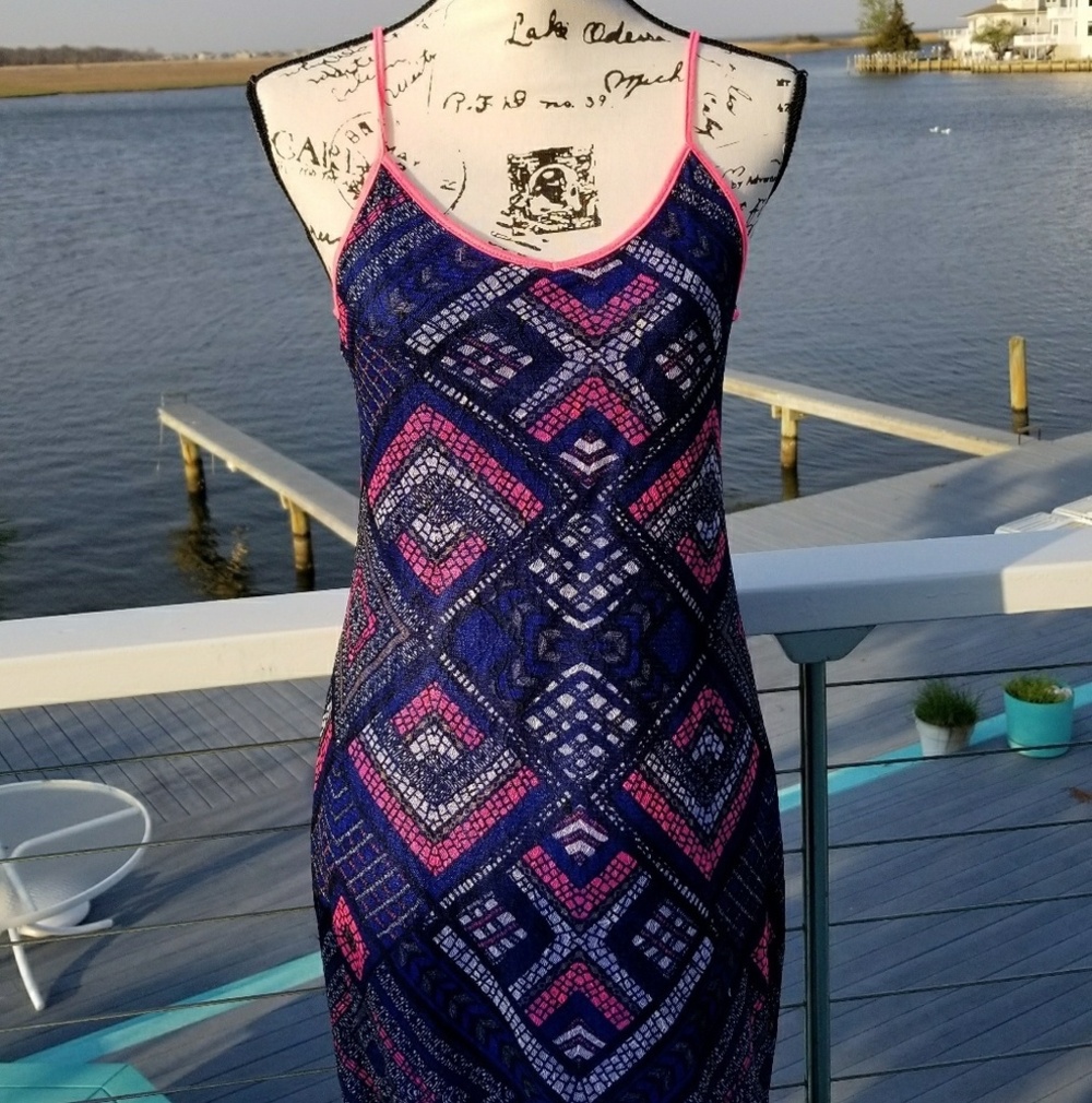 Fire Los Angeles Aztec maxi dress